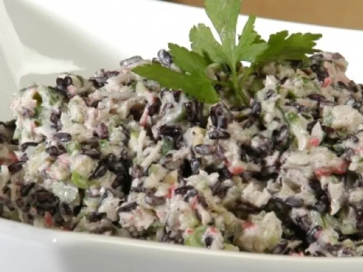Arroz Negro com Kani