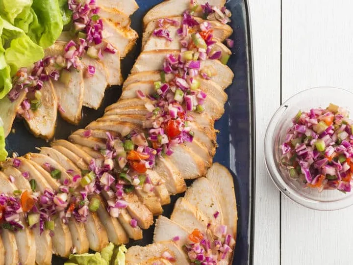 Frango Assado à Vinagrete