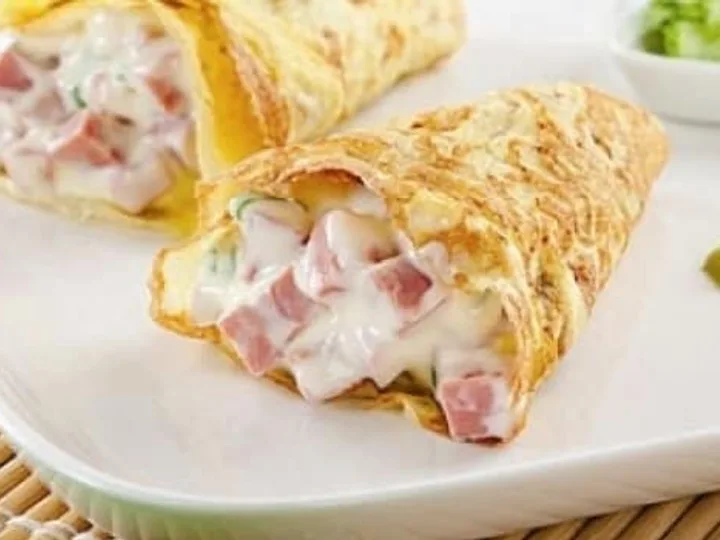 Temaki de Omelete e Mortadela