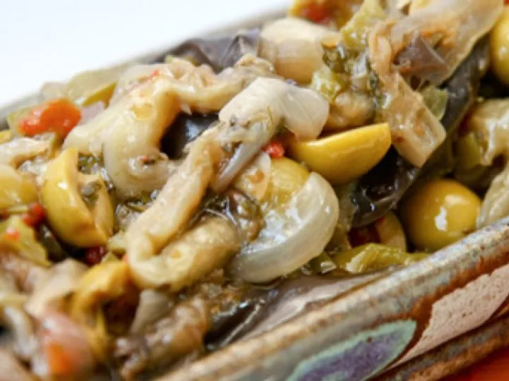Berinjela com Vinagrete ao Forno