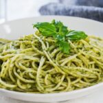 Receita de Espaguete ao Pesto de Rúcula, enviada por Adege Adalgisa - Prazer à Mesa