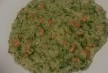 Receita de Risoto com Pesto de Rúcula e Camarão, enviada por Adege Adalgisa - Prazer à Mesa