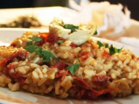 Receita de Risoto de Alcachofra com Tomate Seco, enviada por Adege Adalgisa - Prazer à Mesa