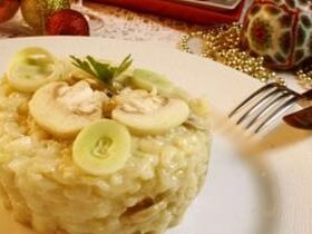 Receita de Risoto de Alho-poró e Cogumelos Frescos, enviada por Adege Adalgisa - Prazer à Mesa